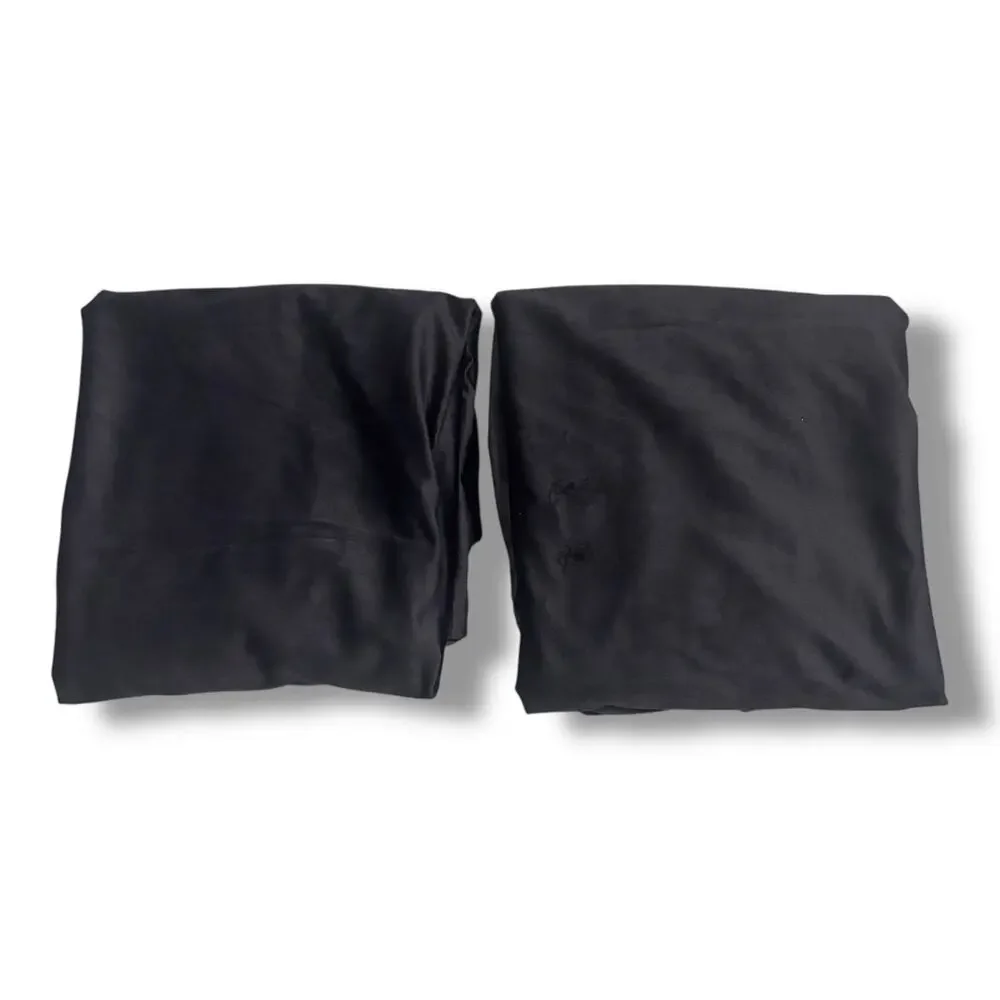 Luxury Black Velvet Blackout Curtains 84